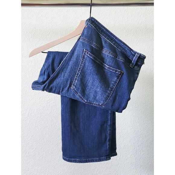 High-rise slim straight dark wash jeans 16s - Picture 1 of 4